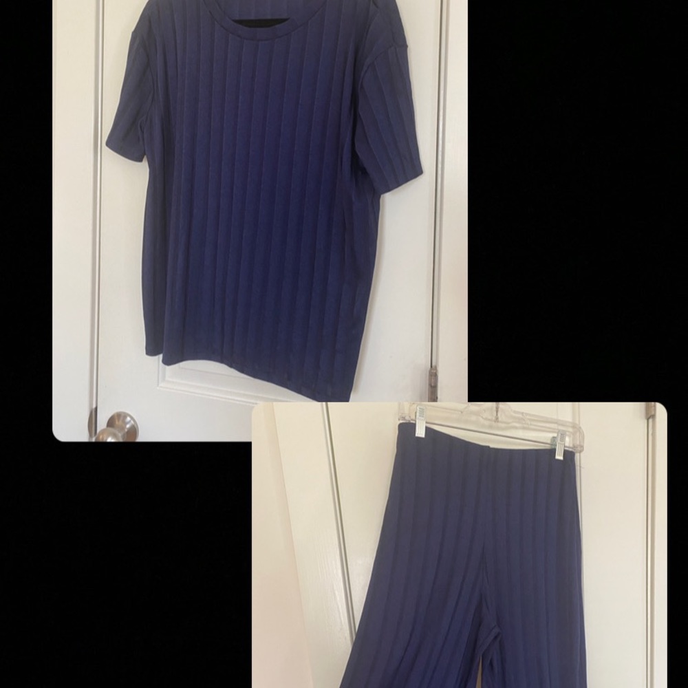 Zara two-piece navy set